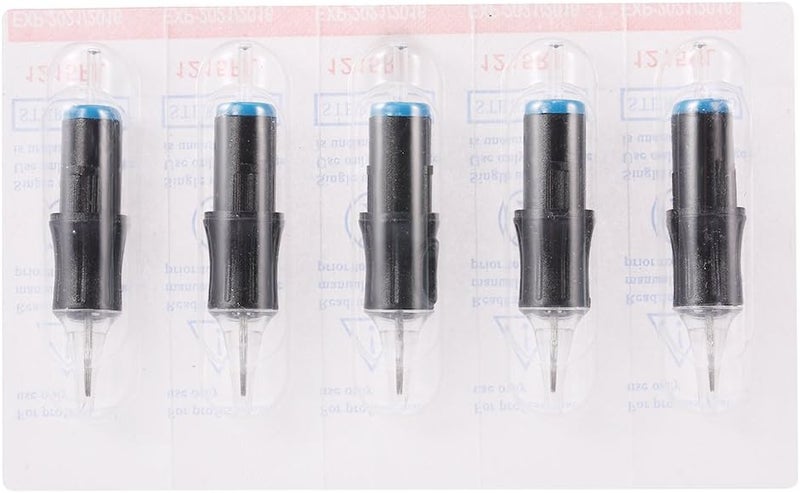 woobles Tattoo Cartridge Needles, 10 Pcs Tattoo Cartridge Semi Permanent Makeup Disposable Needles RL/RM/M1/RS for Makeup Tattoo Machine(15RL) - Image 1